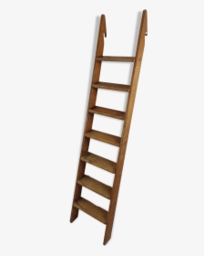 Vintage Wooden Ladder 7 Bars"  Src="https - Echelle A Barreau Plat, HD Png Download, Free Download
